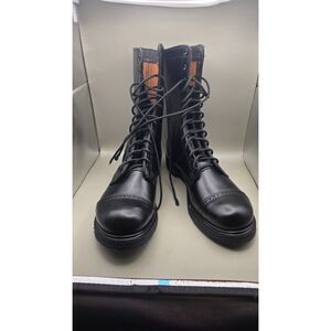 Corcoran Mens Black Leather Jump Boots Sz 10.5/ Military Paratrooper/ Never Worn